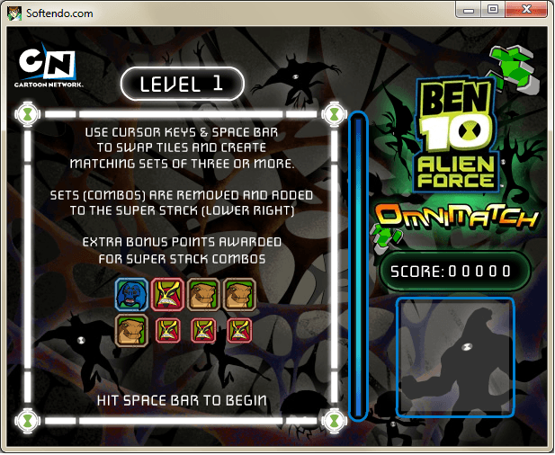 Ben 10 Alien Force OmniMatch screenshot 2