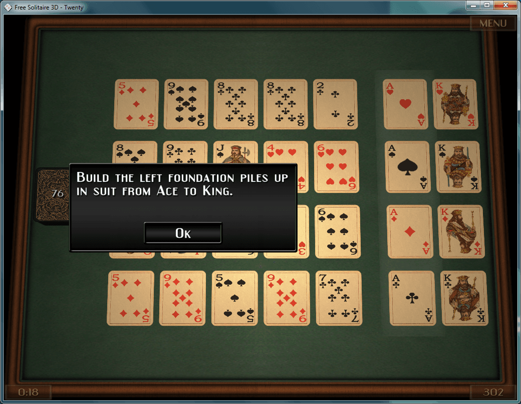Free Solitaire 3D screenshot 2